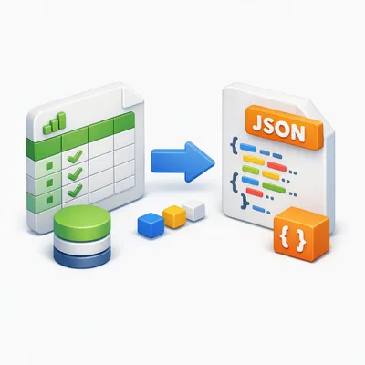 Converting spreadsheet document to JSON file